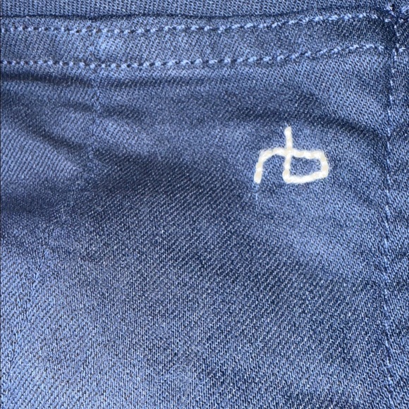 Rag & Bone Deep Blue Trousers with Zipper Detail - Picture 10 of 16